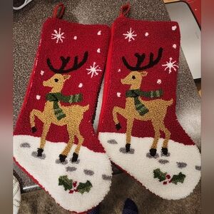 Reindeer stockings x2